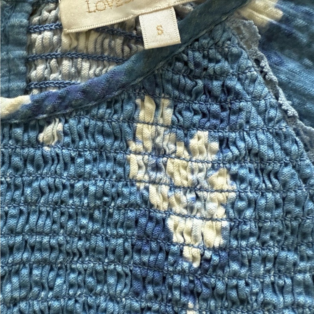 LoveShackFancy Blue Floral Blouse - Picture 6 of 9